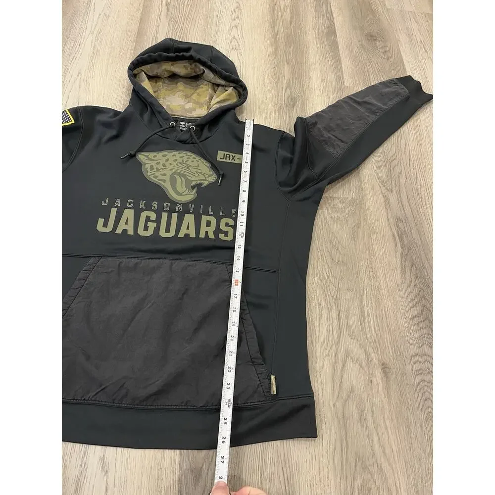 Jacksonville Jaguars Nike On Field Salute To Service Hoodie Mens Large L Black - Picture 11 of 12